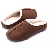 Wool Faux Plush Lined Slippers